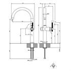 Смеситель для кухни Gessi HABITO                                                    
                            60670#708 цвет-браш.медь PVD 60670#708