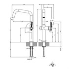 Смеситель для кухни Gessi                                                     
                            60650#707 цвет-black metal brushed PVD 60650#707