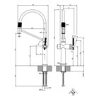 Смеситель для кухни Gessi                                                     
                            60664#149 цвет-finox brushed nickel 60664#149