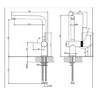 Смеситель для кухни Gessi INEDITO-GODRONATO                                                    
                            60471#149 finox brushed nickel 60471#149