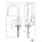 Смеситель для кухни Gessi INEDITO                                                    
                            60413#149 finox brushed nickel 60413#149