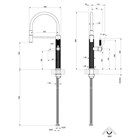 Смеситель для кухни Gessi                                                     
                            60634#720 цвет-никель PVD 60634#720