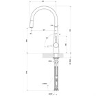 Смеситель для кухни Gessi Just                                                    
                            20577#149 Finox brushed nickel 20577#149