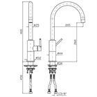 Смеситель для раковины Zucchetti                                                     
                            ZHK440.XP91 ZHK440.XP91