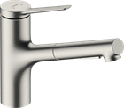 Смеситель для кухни HANSGROHE ZESIS M33                                                    
                            74803800 сталь 74803800