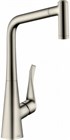 Смеситель для кухни HANSGROHE METRIS M71                                                    
                            73801800 нерж.сталь 73801800