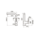 Смеситель для кухни Omoikiri Tanigawa-BN                                                    
                            4994242 цвет-нержавеющая сталь 4994242