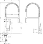 Смеситель для кухни AXOR Citterio                                                    
                            39840800 под сталь 39840800