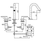 Смеситель для раковины Zucchetti                                                     
                            ZMM5503.C50 ZMM5503.C50