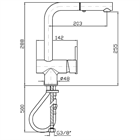 Смеситель для раковины Zucchetti Kitchen                                                    
                            ZXS368 ZXS368